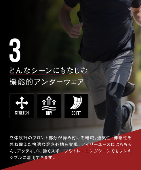 カルバンクライン Calvin Klein 【3枚セット】Cotton Stretch メンズ ロング ボクサーパンツ