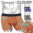 グレイブボールト Gravevault CLOUDY コラボ ASOMDWE メンズ ショート ボクサーパンツ 【メール便】