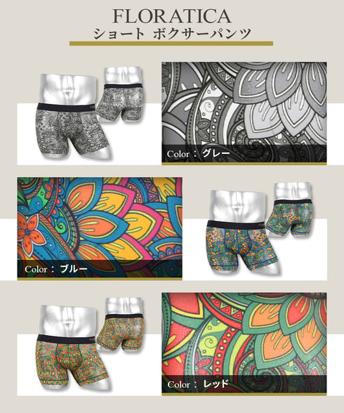 グレイブボールト Gravevault CLOUDY コラボ FLORATICA メンズ ショート ボクサーパンツ 【メール便】