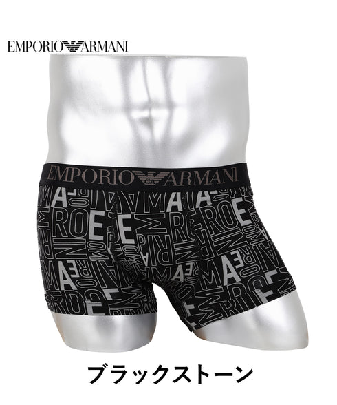 エンポリオ アルマーニ EMPORIO ARMANI ALL OVER BOLD LOGO メンズ ローライズボクサーパンツ 【メール便】 cts