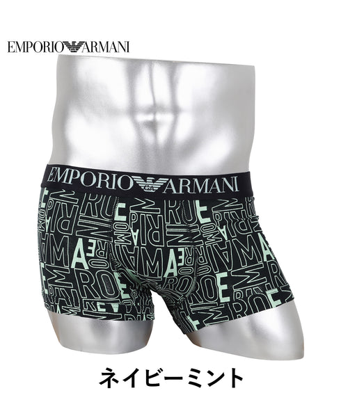 エンポリオ アルマーニ EMPORIO ARMANI ALL OVER BOLD LOGO メンズ ローライズボクサーパンツ 【メール便】 cts