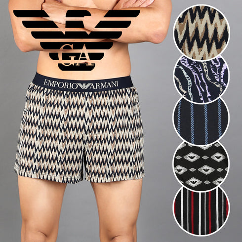 エンポリオ アルマーニ EMPORIO ARMANI CLASSIC PATTERN MIX メンズ トランクス 【メール便】 cts