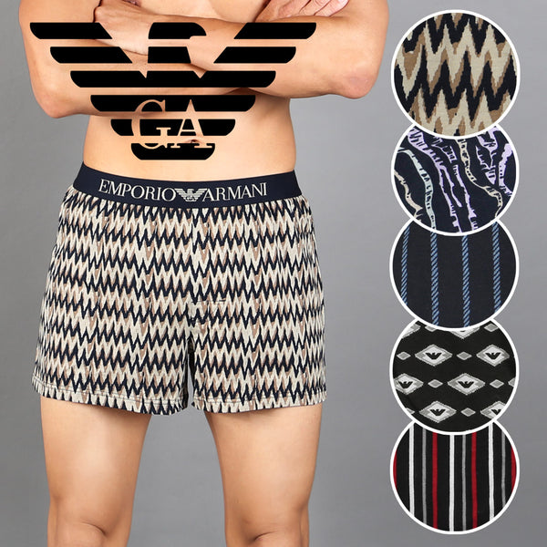 エンポリオ アルマーニ EMPORIO ARMANI CLASSIC PATTERN MIX メンズ トランクス 【メール便】 cts