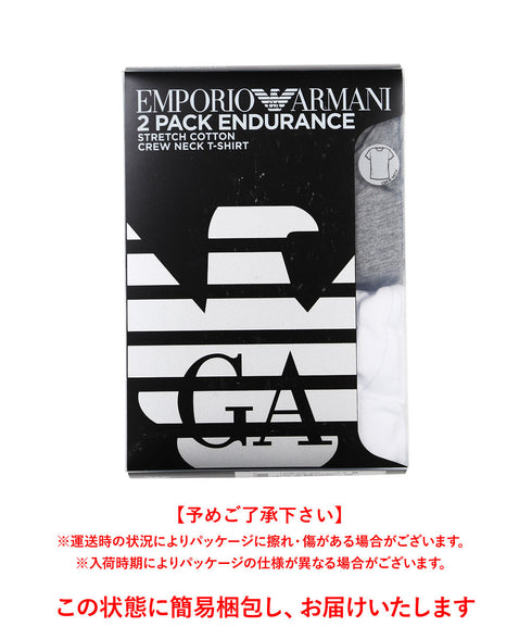 エンポリオ アルマーニ EMPORIO ARMANI 【2枚セット】ENDURANCE メンズ 半袖 Tシャツ cts