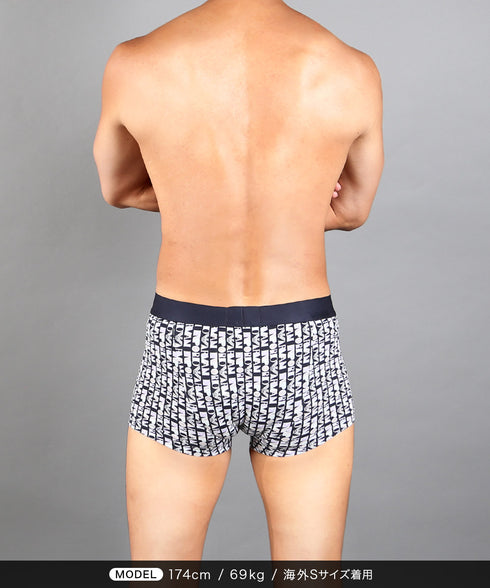 エンポリオ アルマーニ EMPORIO ARMANI ALL OVER VERTICAL LOGO メンズ ローライズボクサーパンツ 【メール便】 cts