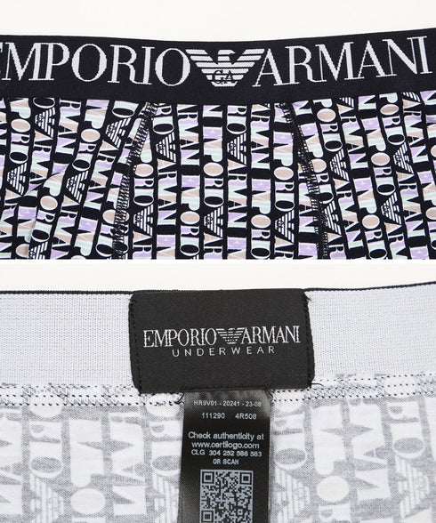 エンポリオ アルマーニ EMPORIO ARMANI ALL OVER VERTICAL LOGO メンズ ローライズボクサーパンツ 【メール便】 cts