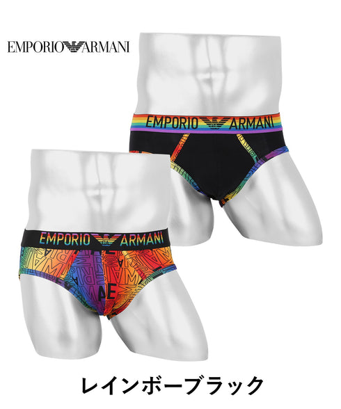 エンポリオ アルマーニ EMPORIO ARMANI 【2枚セット】RAINBOW LOGO メンズ ブリーフ cts プレゼント クリスマス ギフト 彼氏 夫 旦那