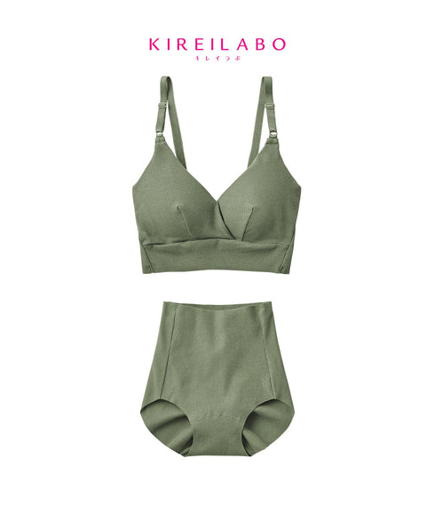 グンゼ GUNZE KIREILABO Fitte リブ レディース ブラ&ショーツ 上下セット|下着 セットアップ おしゃれ 人気 クリスマス プレゼント 彼女