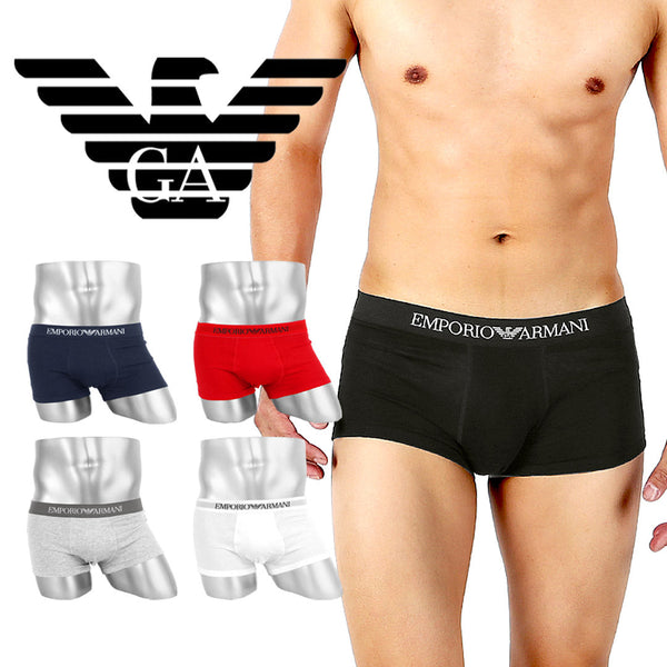 エンポリオ アルマーニ EMPORIO ARMANI Genuine cotton with Logo band メンズ ローライズ ボクサーパンツ 【メール便】 cts