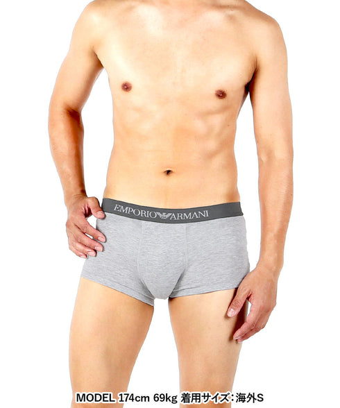 エンポリオ アルマーニ EMPORIO ARMANI Genuine cotton with Logo band メンズ ローライズ ボクサーパンツ 【メール便】 cts