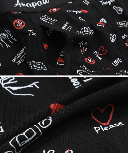 アナパウ Anapau LOVE PANTS メンズボクサーパンツ 【メール便】|下着 おしゃれ 人気 クリスマス プレゼント 彼氏