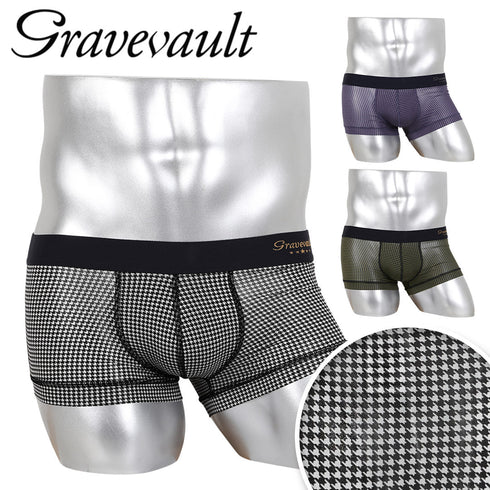 グレイブボールト Gravevault Houndstooth ローライズ ボクサーパンツ 【メール便】