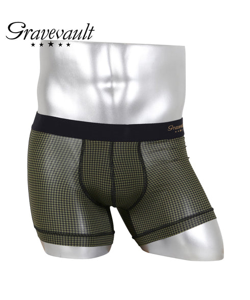 グレイブボールト Gravevault Houndstooth ショート ボクサーパンツ 【メール便】