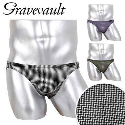 グレイブボールト Gravevault Houndstooth メンズ ビキニ 【メール便】