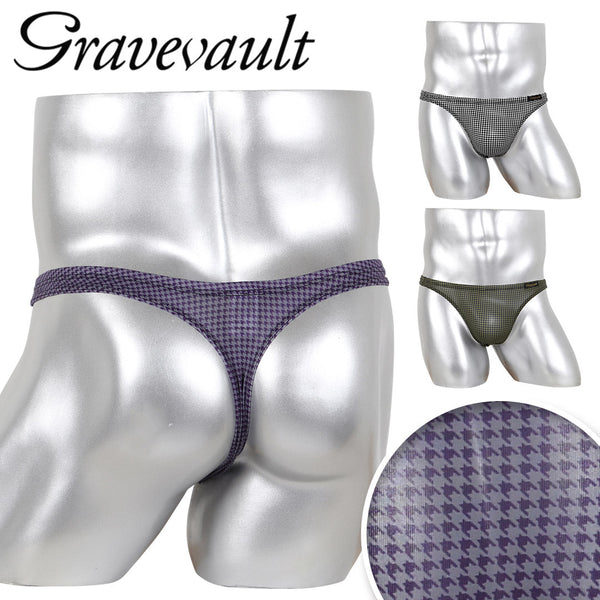 グレイブボールト Gravevault Houndstooth メンズ Tバック 【メール便】