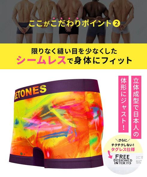 ビトーンズ BETONES PAINT2 メンズ ボクサーパンツ 【メール便】