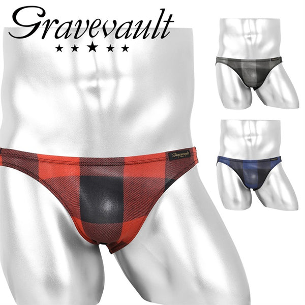 グレイブボールト Gravevault Buffalo check ビキニ 【メール便】
