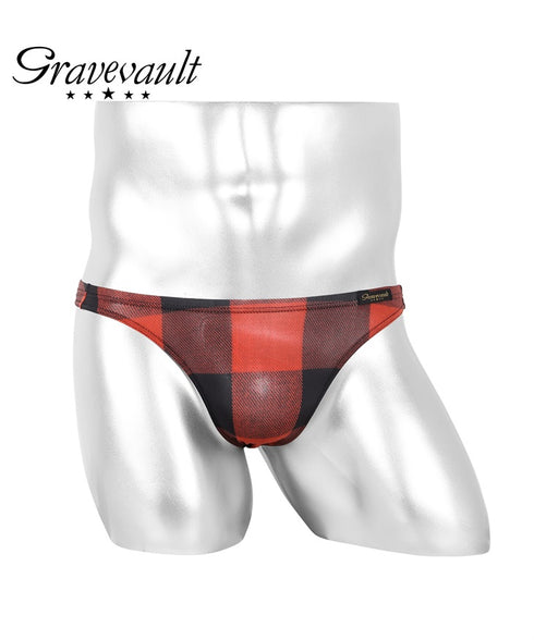 グレイブボールト Gravevault Buffalo check Tバック 【メール便】