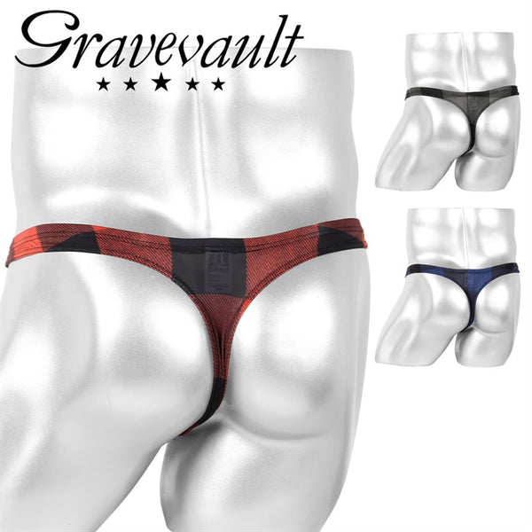グレイブボールト Gravevault Buffalo check Tバック 【メール便】