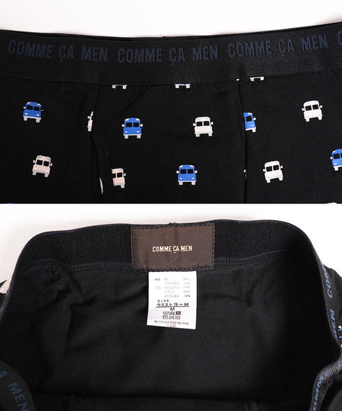 コムサメン COMME CA MEN ベアスクールバス柄PT メンズ ボクサーパンツ