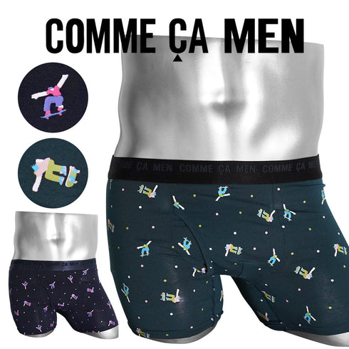コムサメン COMME CA MEN ベアスケボー柄PT メンズ ボクサーパンツ