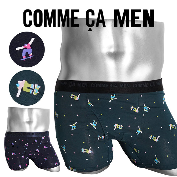 コムサメン COMME CA MEN ベアスケボー柄PT メンズ ボクサーパンツ