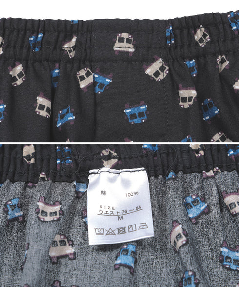 コムサメン COMME CA MEN ブロードスクールバス柄PT メンズ トランクス