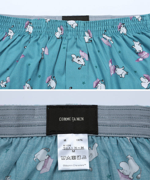 コムサメン COMME CA MEN ブロードムーミン&BOOK柄PT メンズ トランクス