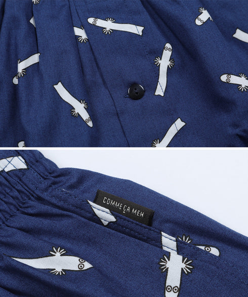 コムサメン COMME CA MEN ブロードにょろにょろ柄PT メンズ トランクス