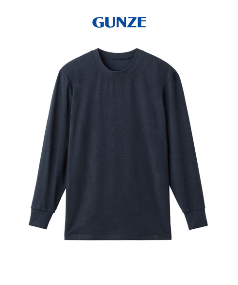 グンゼ GUNZE HOT MAGIC ファイヤーアセドロン メンズ Vネック長袖インナー 【メール便】