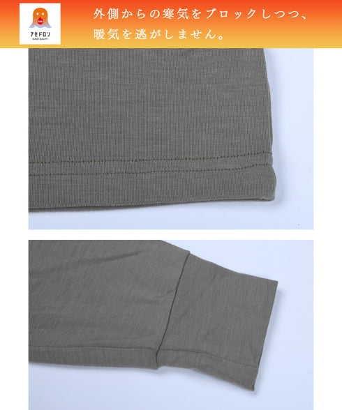 グンゼ GUNZE HOT MAGIC ファイヤーアセドロン メンズ Vネック長袖インナー 【メール便】