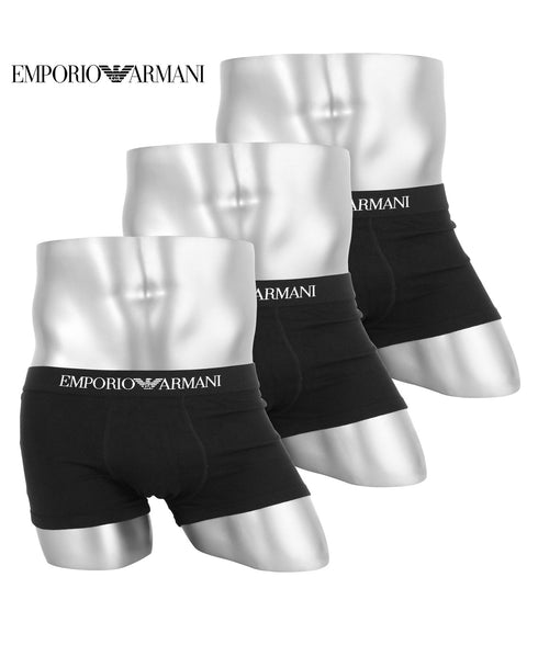 エンポリオ アルマーニ EMPORIO ARMANI ワケあり 【3枚セット】Genuine cotton with Logo band メンズ ローライズ ボクサーパンツ 【メール便】 cts