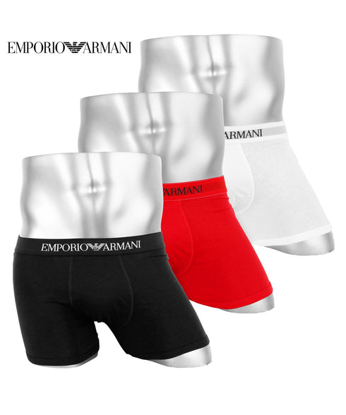 エンポリオ アルマーニ EMPORIO ARMANI ワケあり 【3枚セット】Genuine cotton with Logo band メンズ ボクサーパンツ 【メール便】 cts