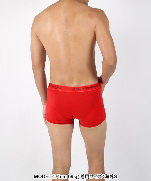 エンポリオ アルマーニ EMPORIO ARMANI ワケあり 【3枚セット】Genuine cotton with Logo band メンズ ボクサーパンツ 【メール便】 cts