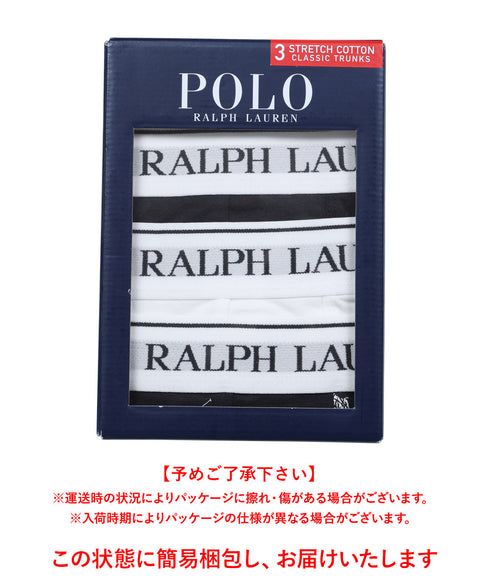 ポロ ラルフローレン POLO RALPH LAUREN 【3枚セット】CLSSIC TRUNK メンズ ボクサーパンツ 下着 おしゃれ 人気 プレゼント 彼氏