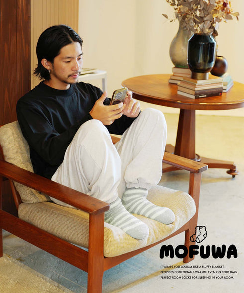モフワ MOFUWA 極厚あったかボア レディース ルームソックス 【メール便】