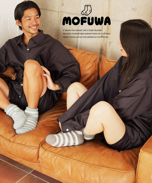 モフワ MOFUWA 極厚あったかボア レディース ルームソックス 【メール便】