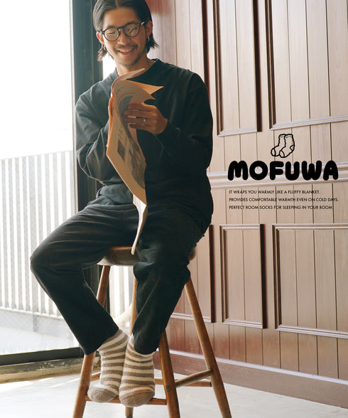 モフワ MOFUWA 極厚あったかボア レディース ルームソックス 【メール便】