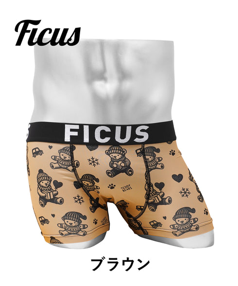 フィークス FICUS vintage bears メンズ ボクサーパンツ 【メール便】