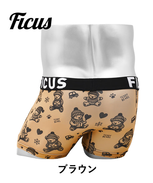 フィークス FICUS vintage bears メンズ ボクサーパンツ 【メール便】