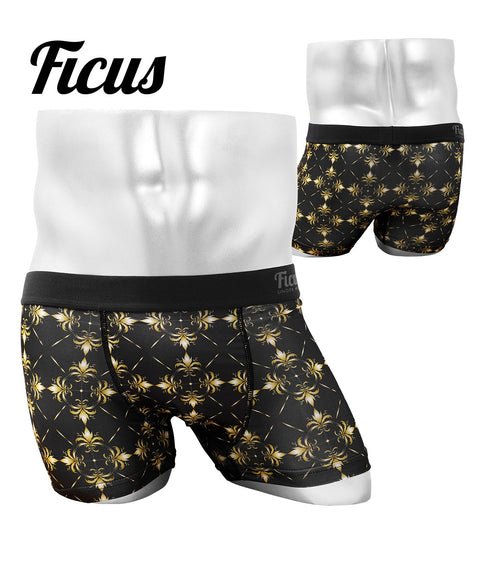 フィークス FICUS Gold Arabesque メンズ ボクサーパンツ 【メール便】|下着 おしゃれ 人気 クリスマス プレゼント 彼氏
