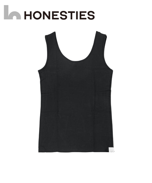 オネスティーズ HONESTIES 裏表前後なし レディース やわふわコットン さらつやシルキー タンクトップ 【メール便】