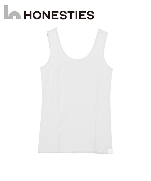 オネスティーズ HONESTIES 裏表前後なし レディース やわふわコットン さらつやシルキー タンクトップ 【メール便】