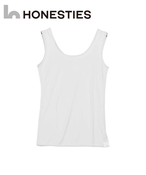 オネスティーズ HONESTIES 裏表前後なし レディース やわふわコットン さらつやシルキー タンクトップ 【メール便】