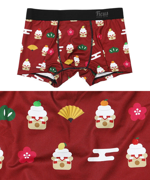 フィークス FICUS フルーツ鏡餅 メンズ ボクサーパンツ 【メール便】 cts