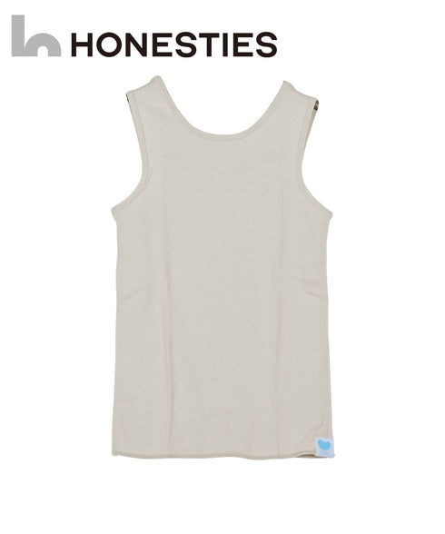 オネスティーズ HONESTIES 裏表前後なし キッズ やわふわコットン さらつやシルキー タンクトップ 【メール便】