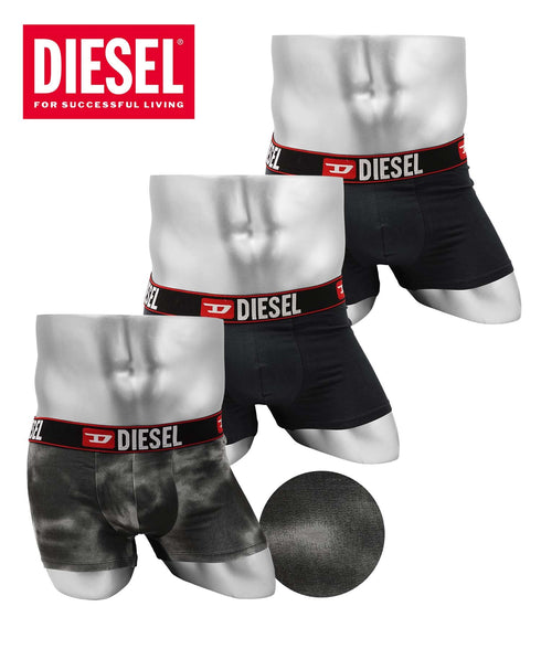 ディーゼル DIESEL 【3枚セット】PRINT メンズ ローライズボクサーパンツ