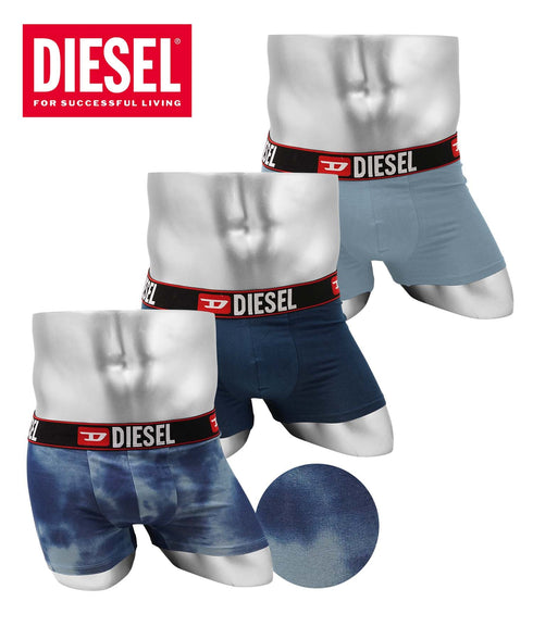 ディーゼル DIESEL 【3枚セット】PRINT メンズ ローライズボクサーパンツ