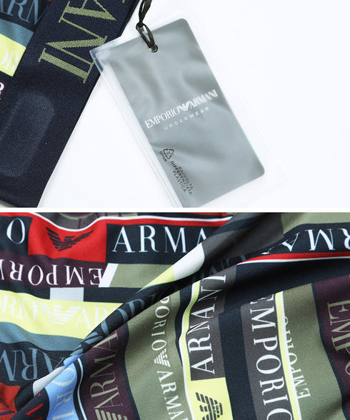 エンポリオ アルマーニ EMPORIO ARMANI ALL OVER EAGLE MICROFIBER TRUNK メンズ ローライズ ボクサーパンツ 【メール便】 cts