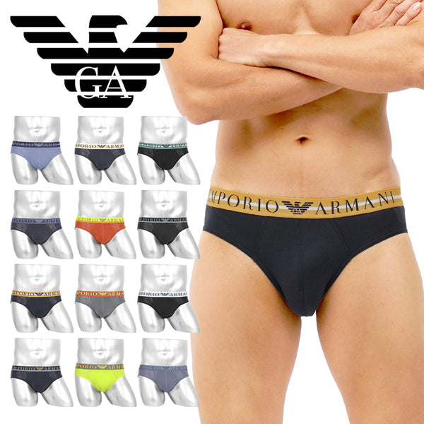 エンポリオ アルマーニ EMPORIO ARMANI MIXED WAISTBAND メンズ ブリーフ 【メール便】 cts